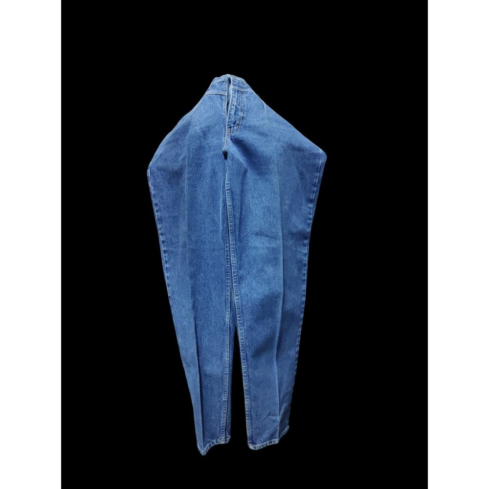Vintage Lawman women's high waist tapered leg dark denim blue jeans-size 11/12